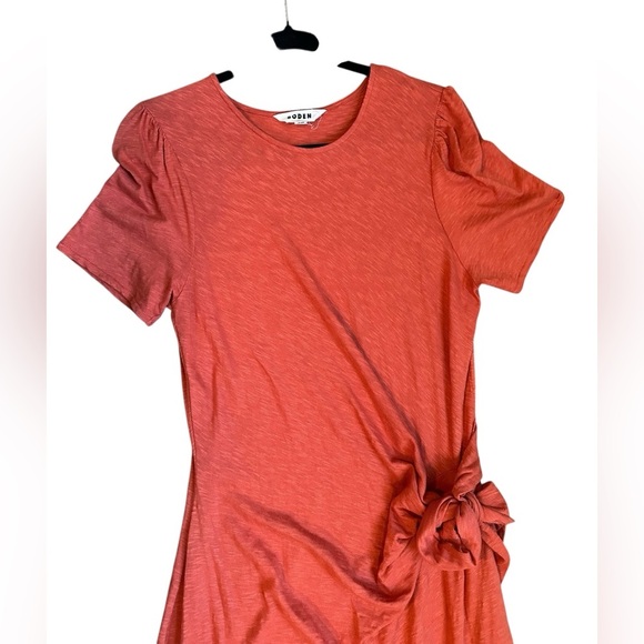 Boden Rust Midi Dress Tie Waist Tencel  Cottagecore Chic Sz 10 Large
A213 - Picture 3 of 7